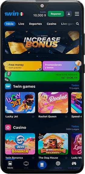Aplicación móvil 1win para Android