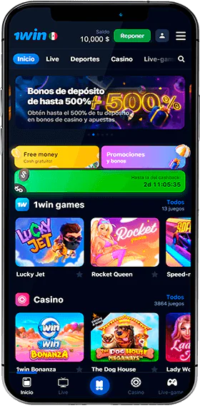 Aplicación móvil 1win para iOS