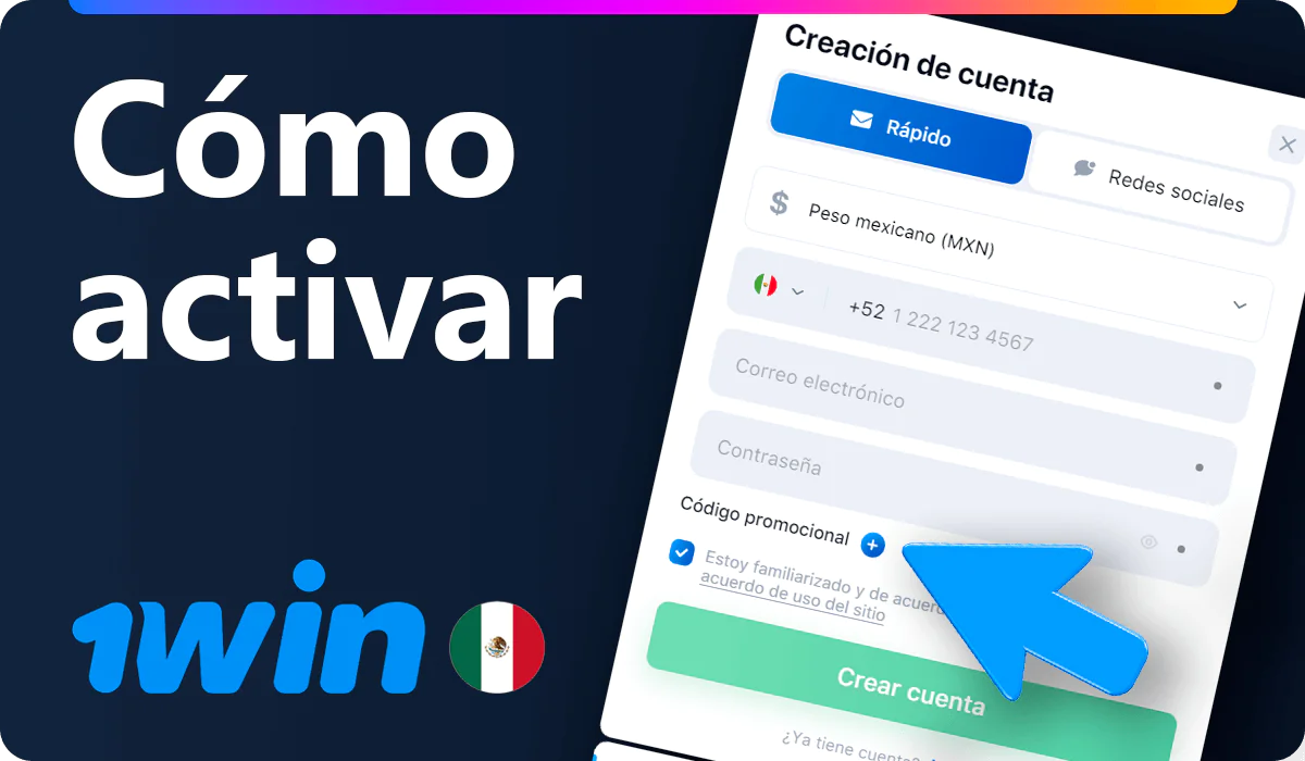 Código de bono de activación 1win