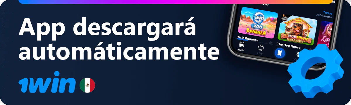La aplicación iOS de 1win se descargará automáticamente