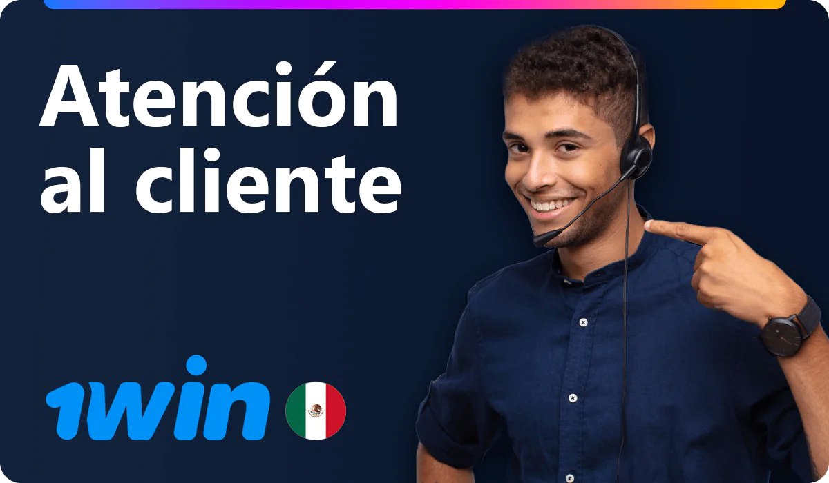 Soporte al cliente 1win