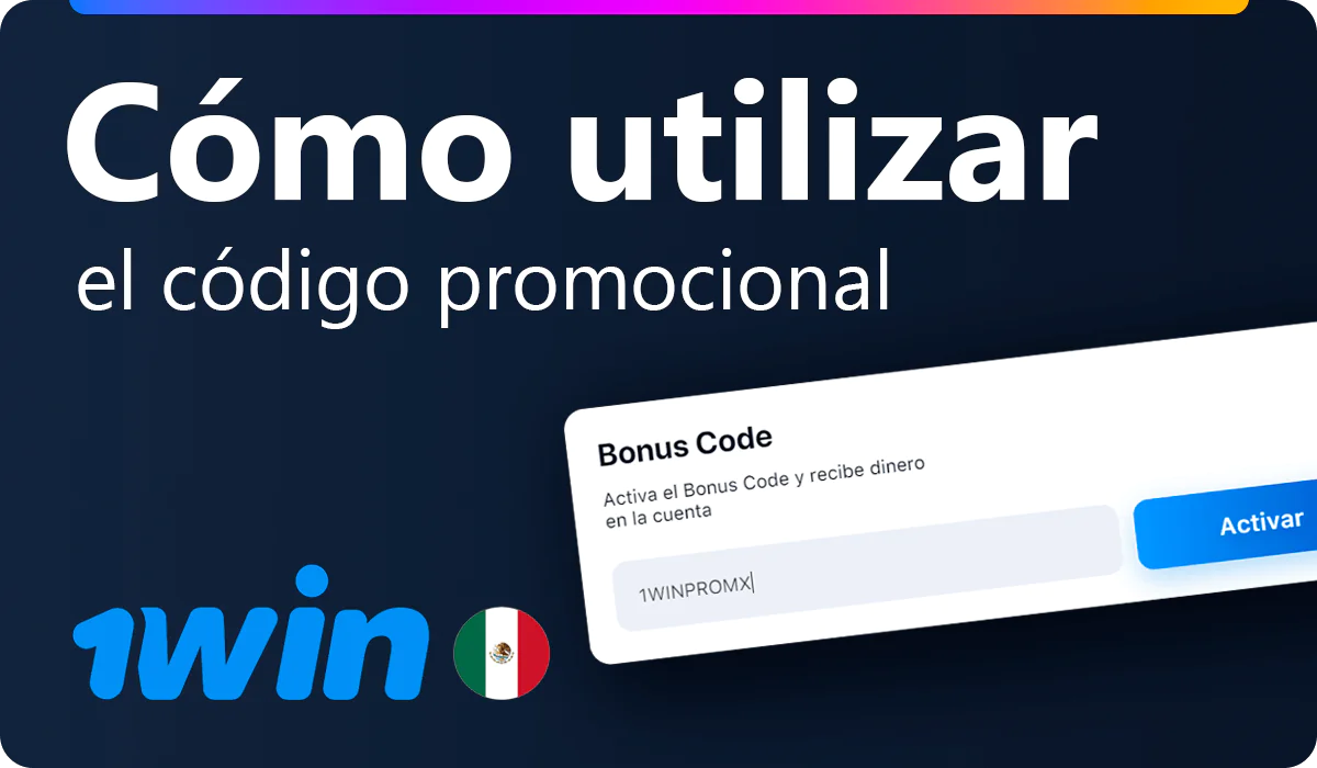 Usando el código promocional 1win
