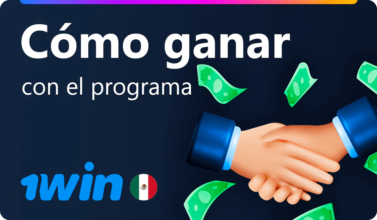 Gane con un programa de afiliación 1win