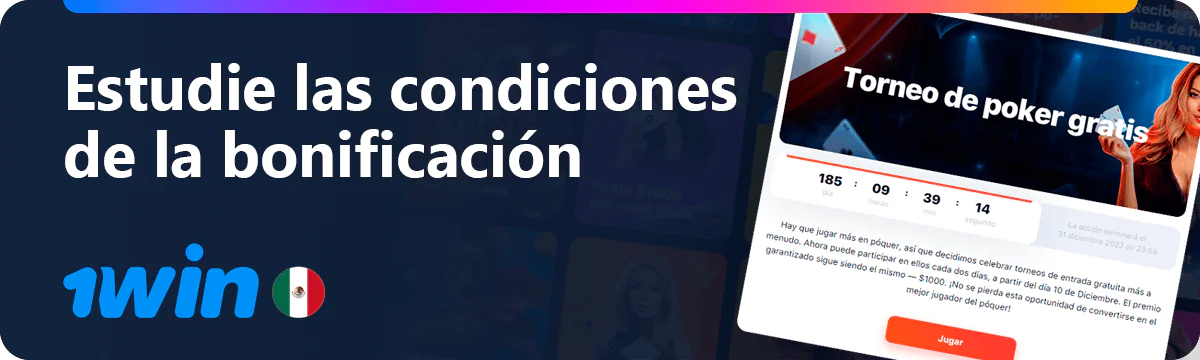 Explore los términos y condiciones de los bonos de 1win