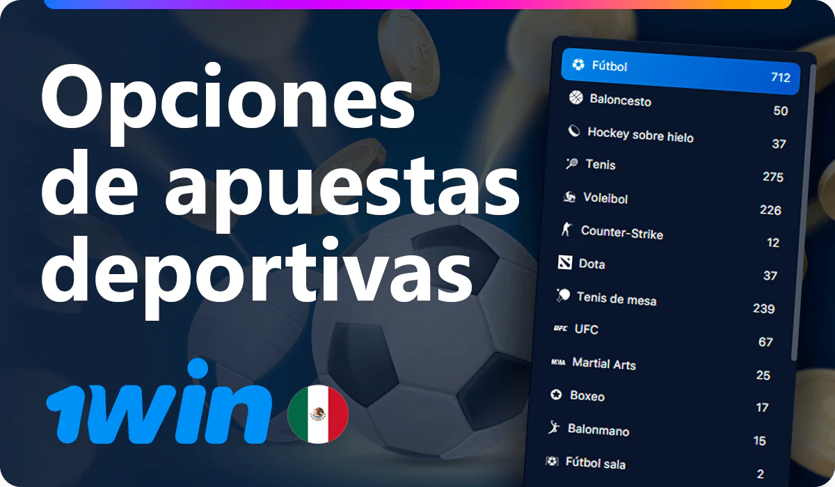 Tipos de apuestas deportivas en 1win
