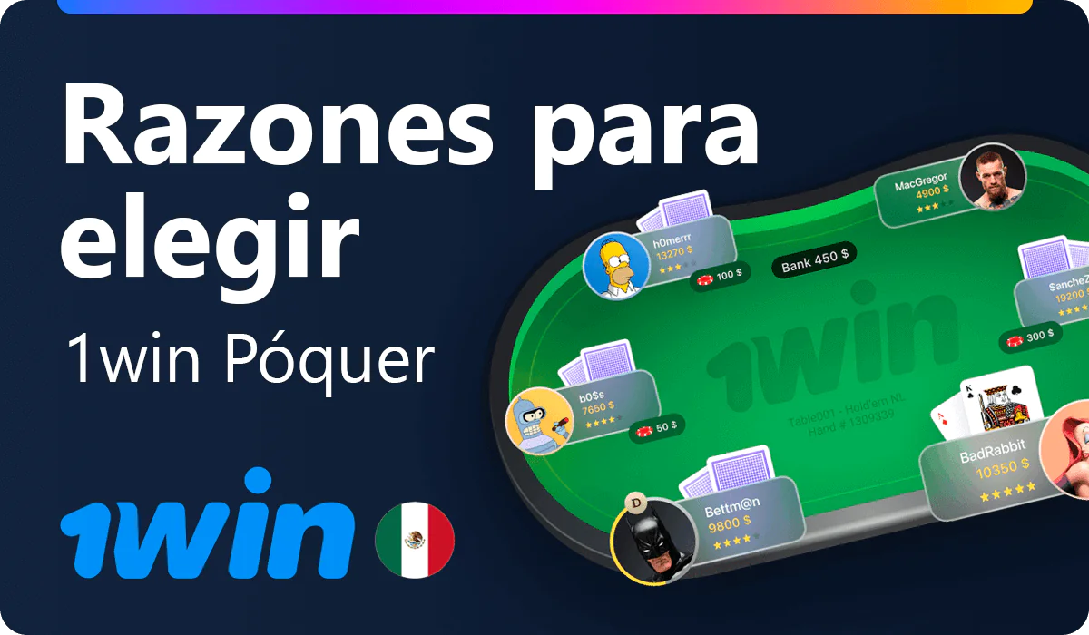 Por qué elegir 1win Poker