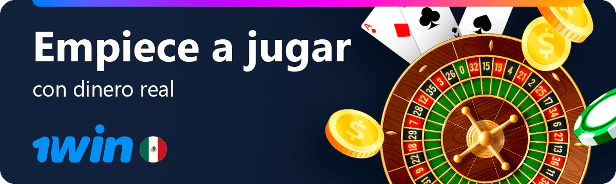 Jugar con dinero real en el casino 1win