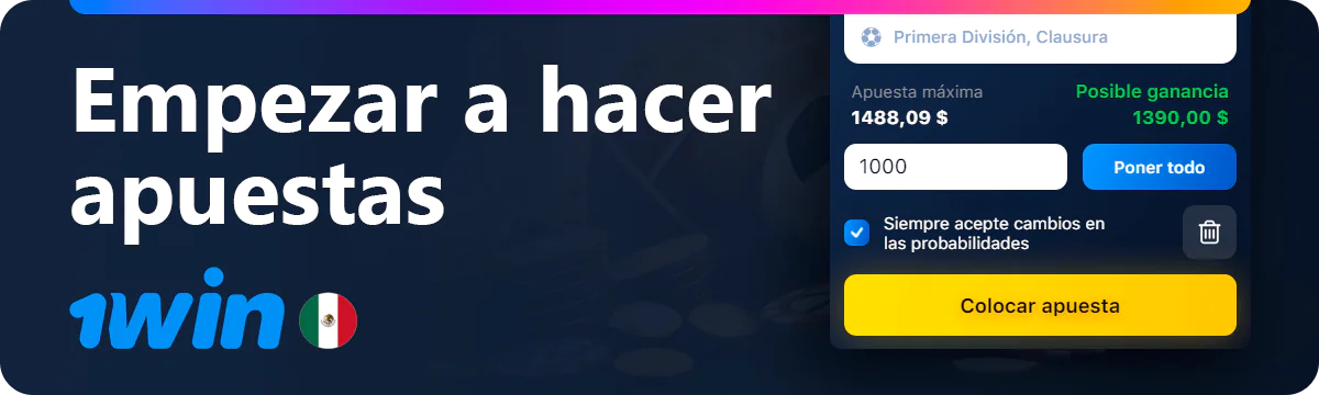 Сómo empezar a apostar en 1win