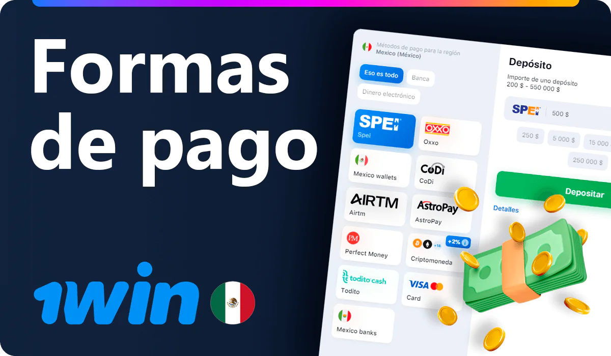 Pagos en 1win México