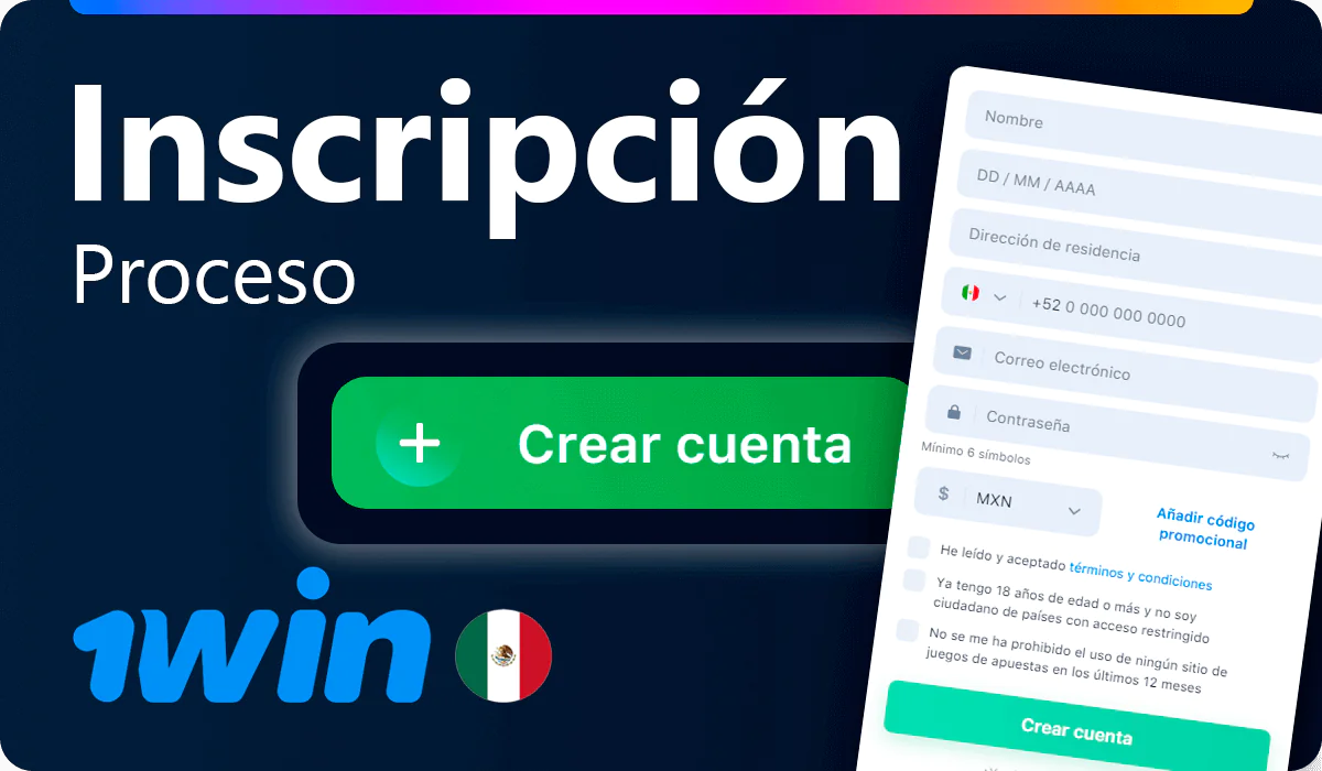 Registrarse en 1win