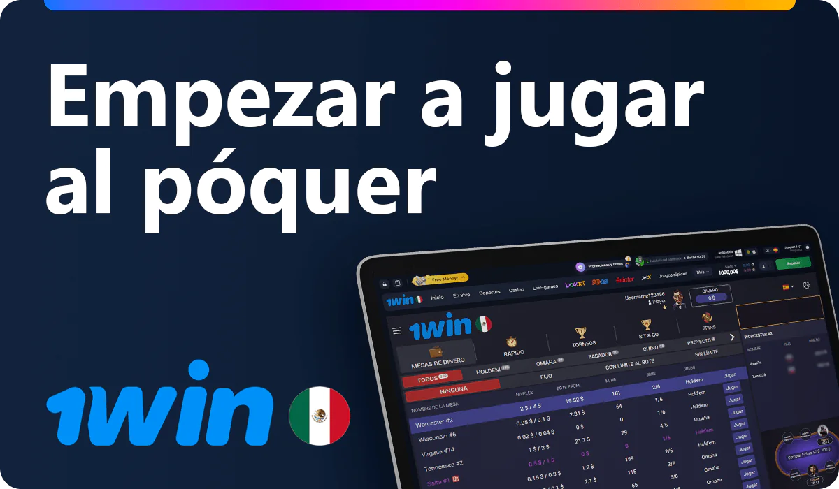 Instrucciones para jugar al póquer en 1win