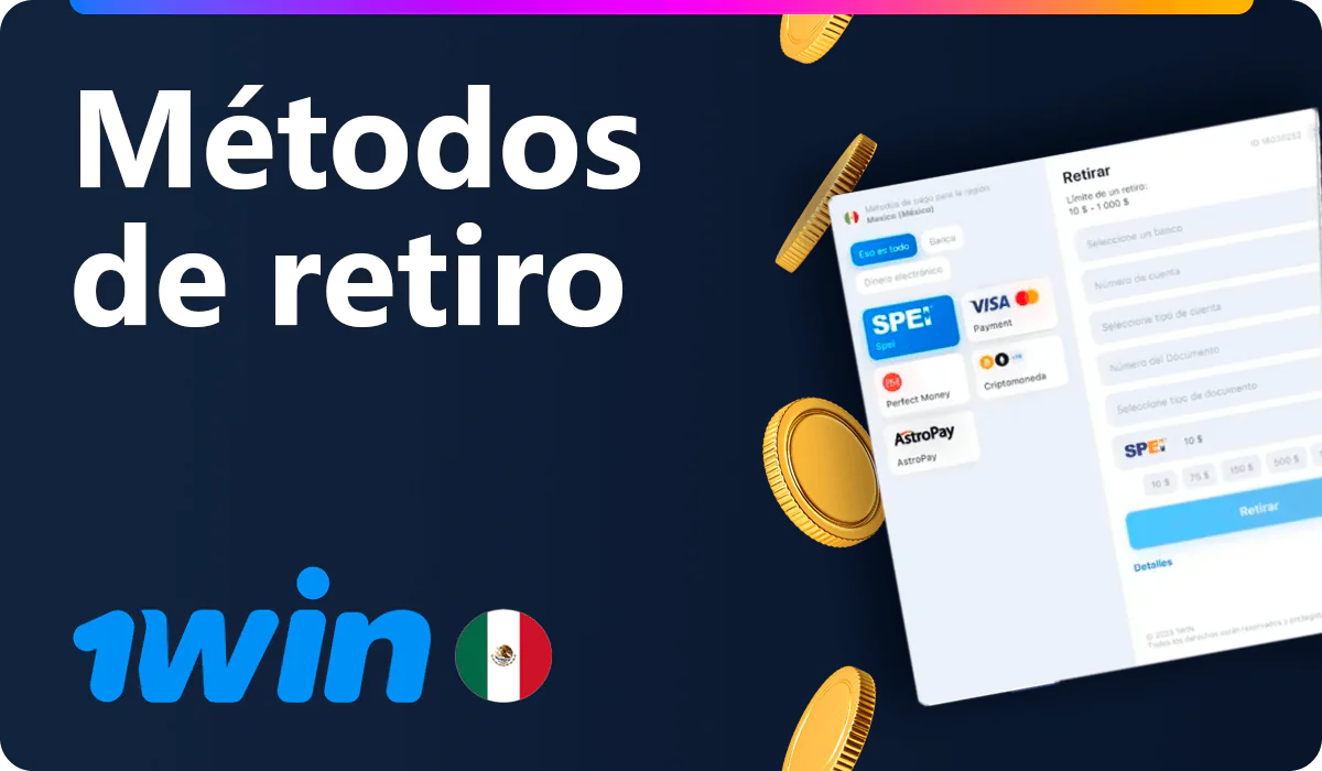 Métodos de retirada en 1win