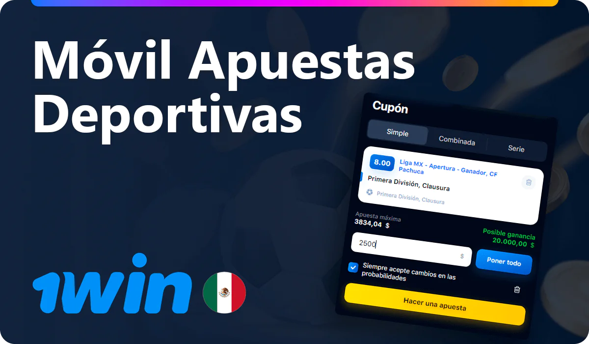 Apuestas deportivas en la aplicación móvil 1win