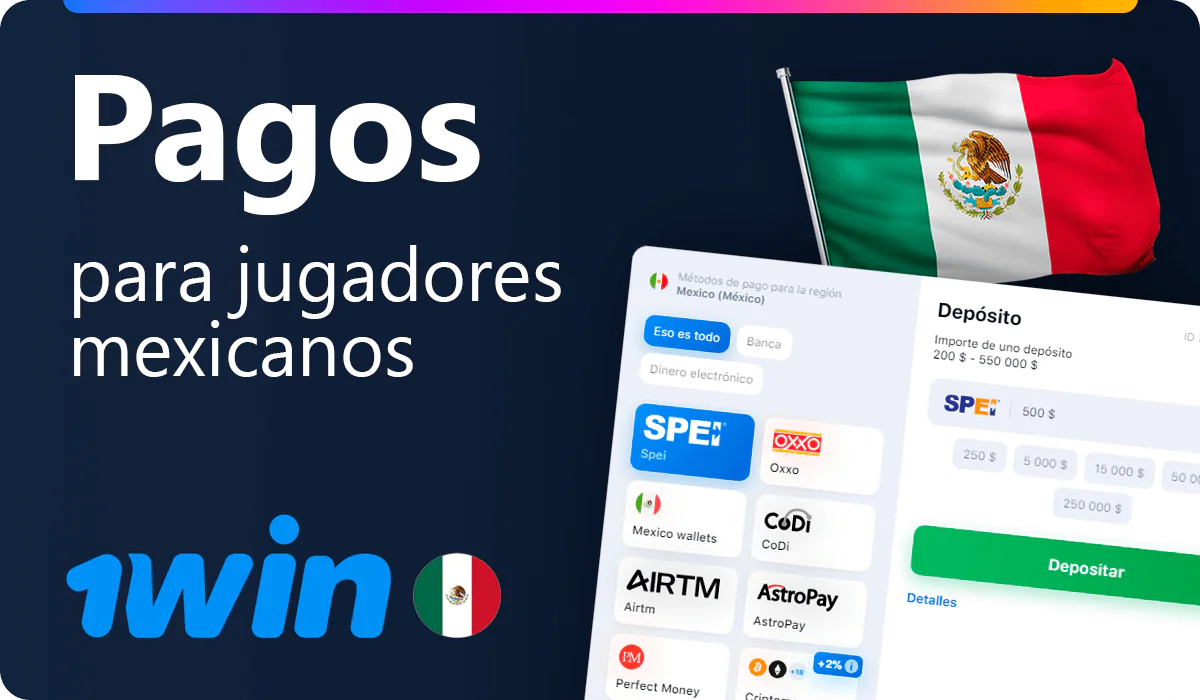Pagos 1win para jugadores de México
