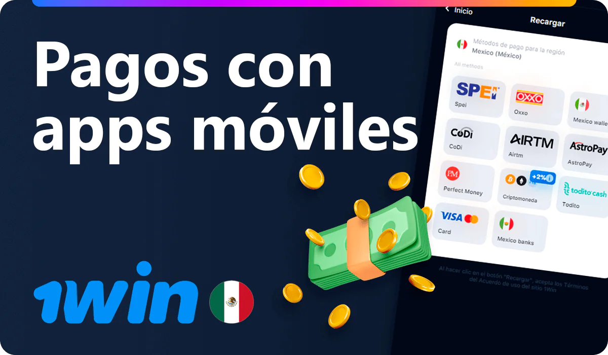 Pagos con la aplicación 1win