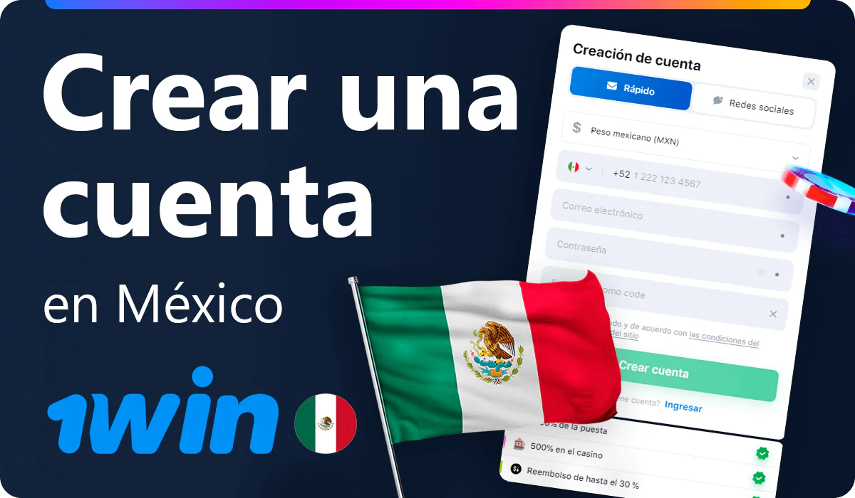 Registro de jugadores mexicanos en 1win