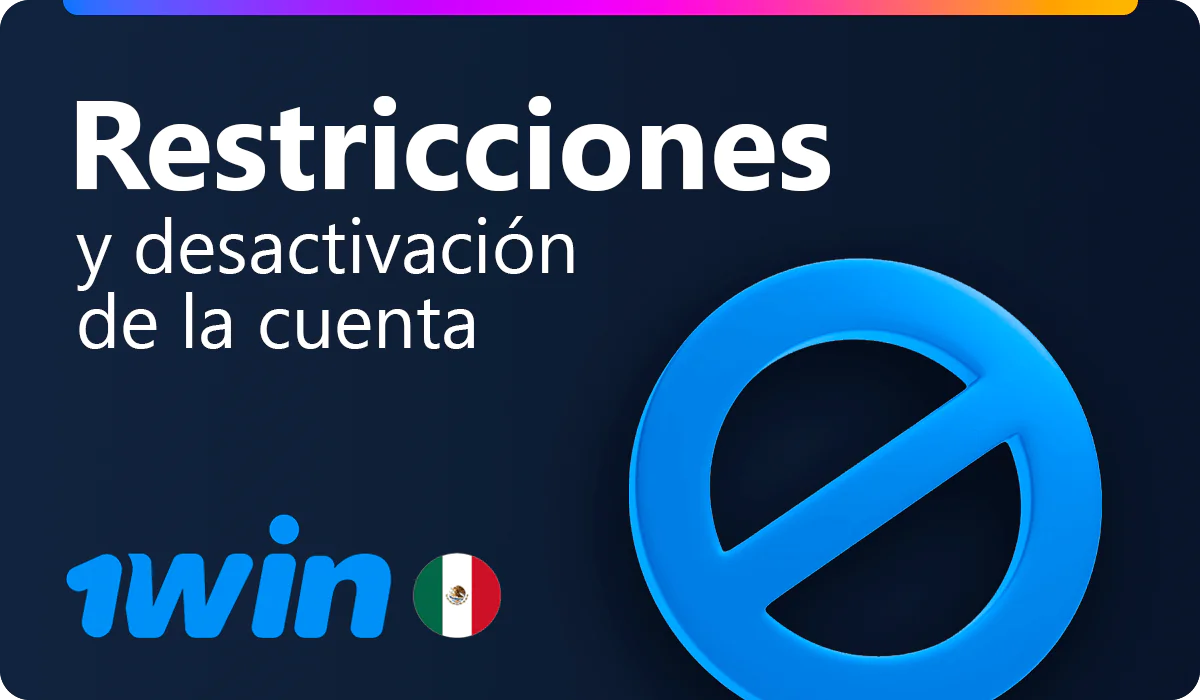 Bloqueo de cuentas 1win