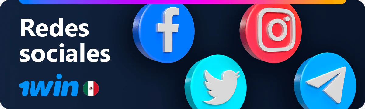 Atención al cliente 1win en las redes sociales