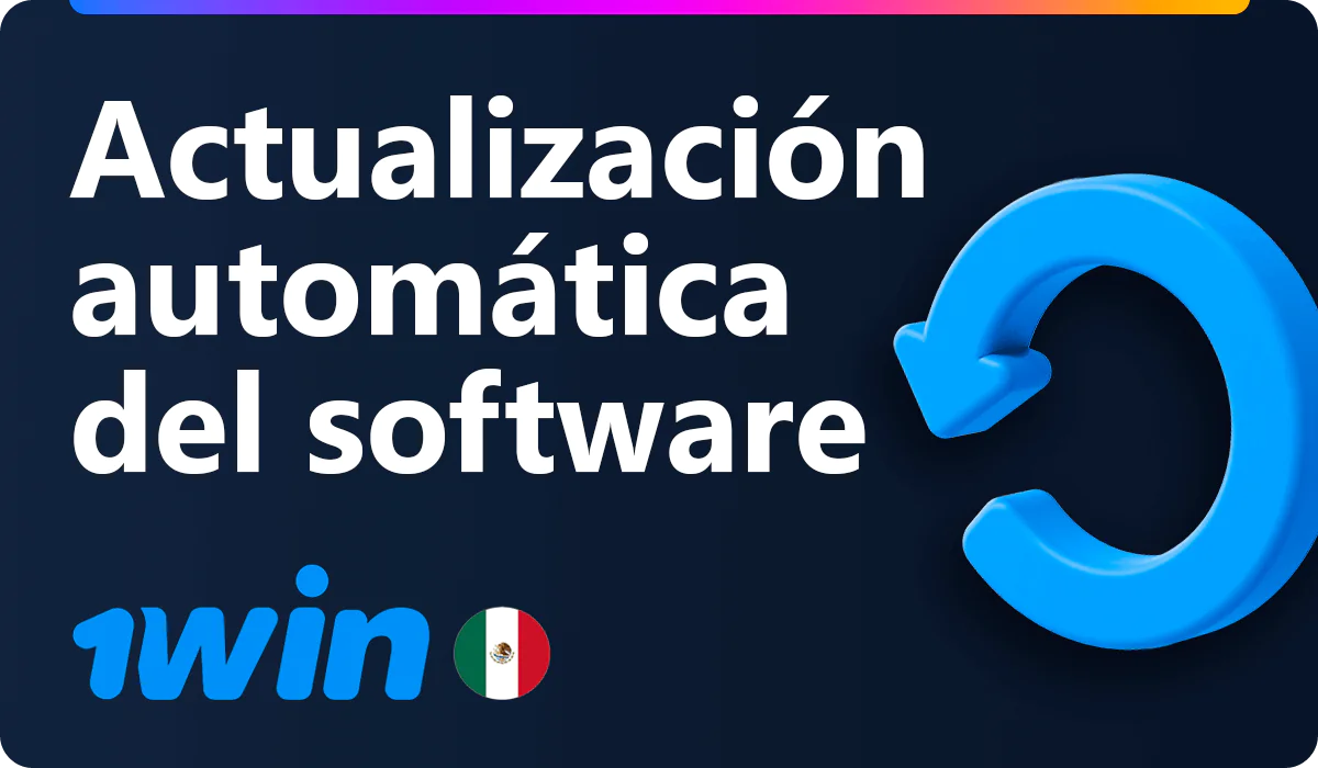 Actualización automática de la app 1win