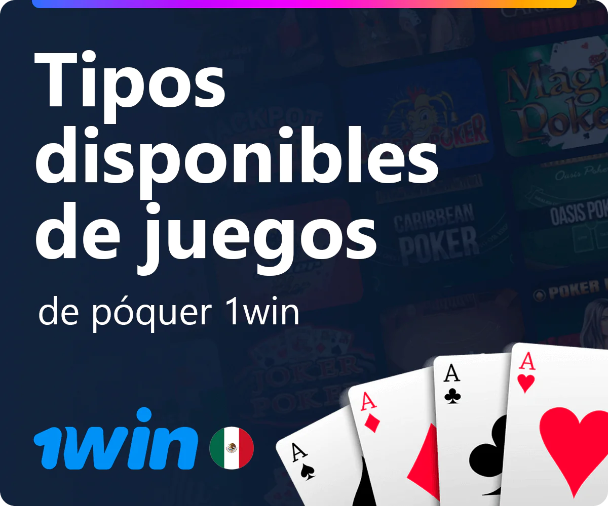 Tipos de juegos de póquer en 1win