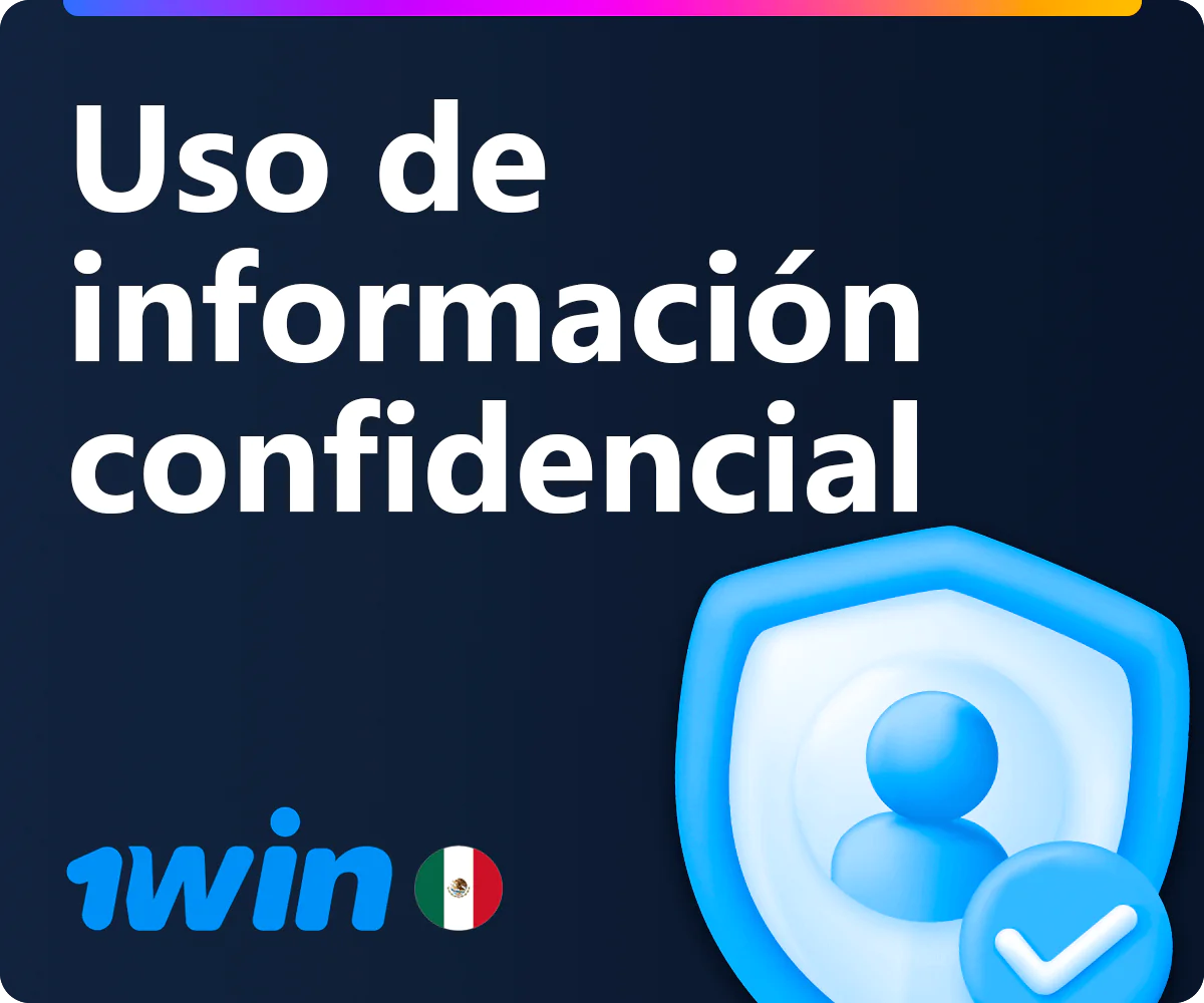 Uso de los datos personales por parte de 1win