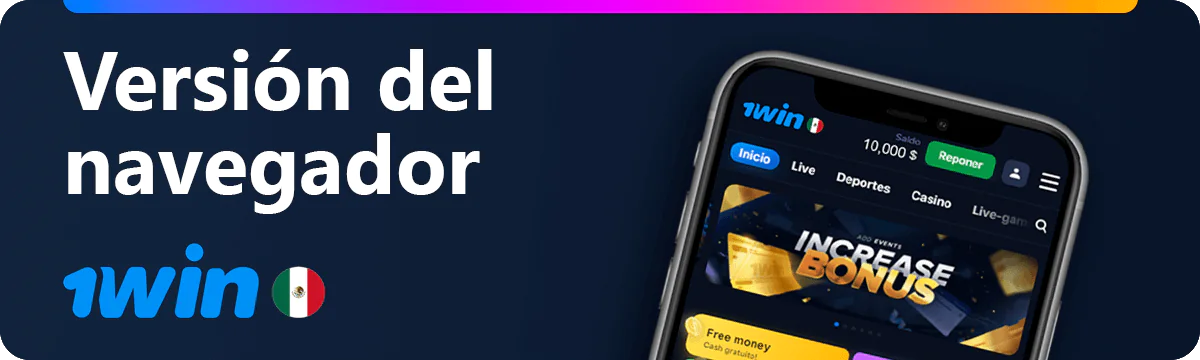 Abra la versión para iPhone del navegador 1win