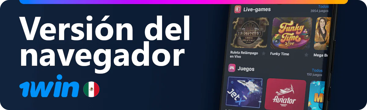 Versión móvil de 1win México