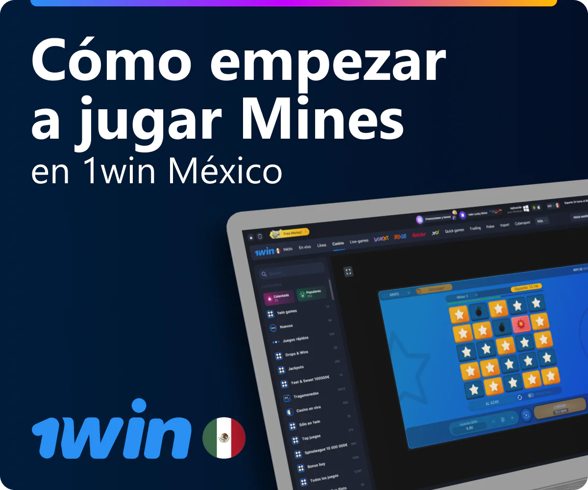 Cómo jugar a Mines en 1win MX