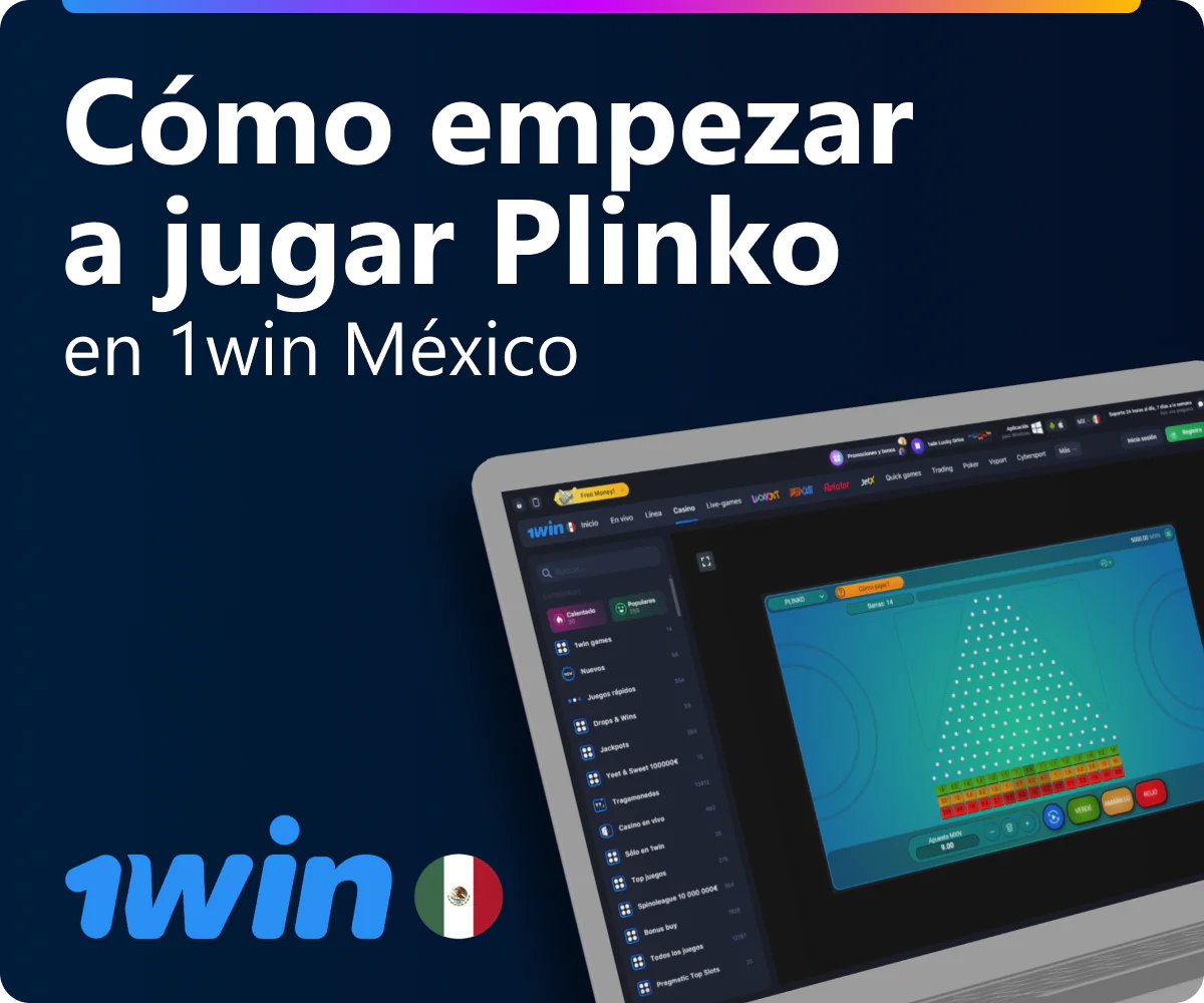 Cómo jugar a Plinko en 1win MX