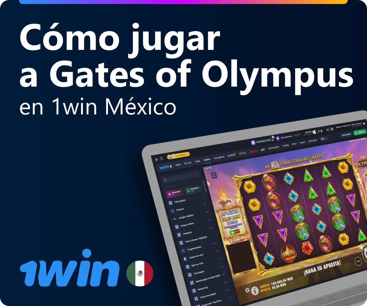 Cómo jugar a Gates of Olympus en 1win MX