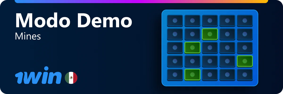 1win México Mines modo demo