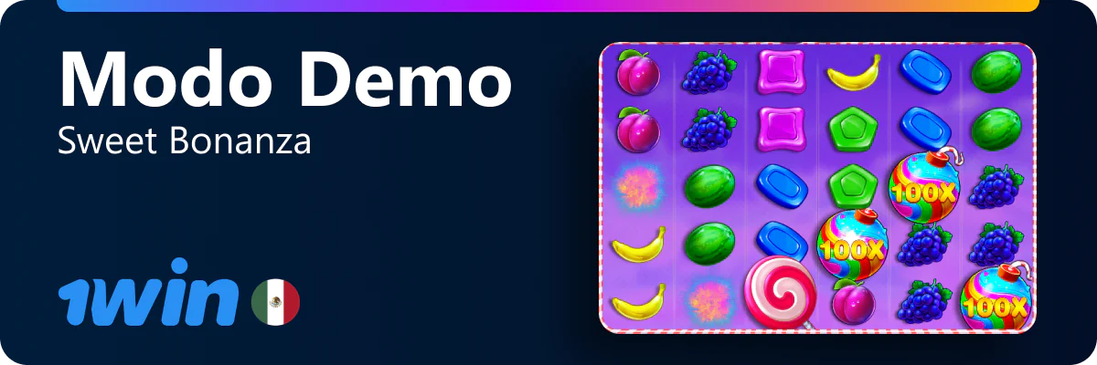 1win México Sweet Bonanza modo demo