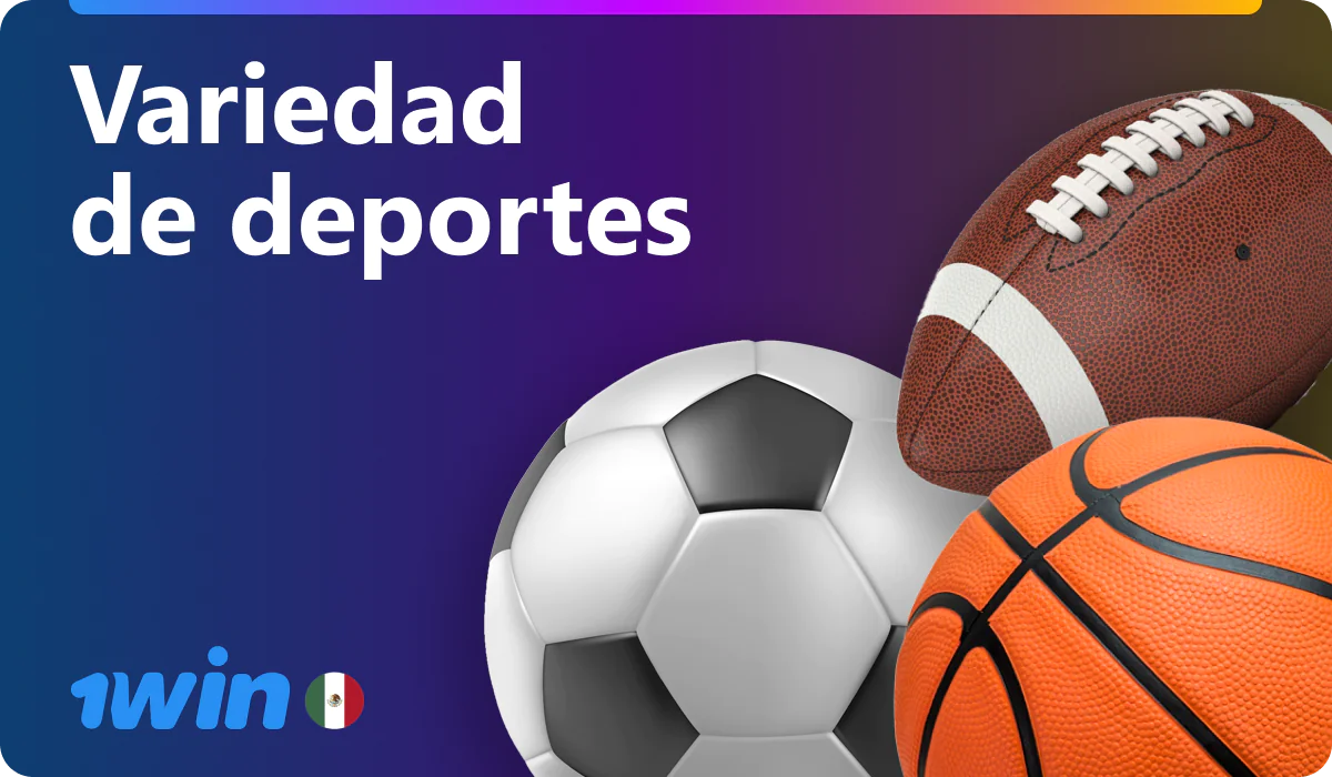 Diferentes deportes para apostar en 1win México